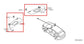 15-19 Nissan Murano Platinum Front RH and LH Sun Visor w/ Illuminated Mirror Set - Alshned Auto Parts