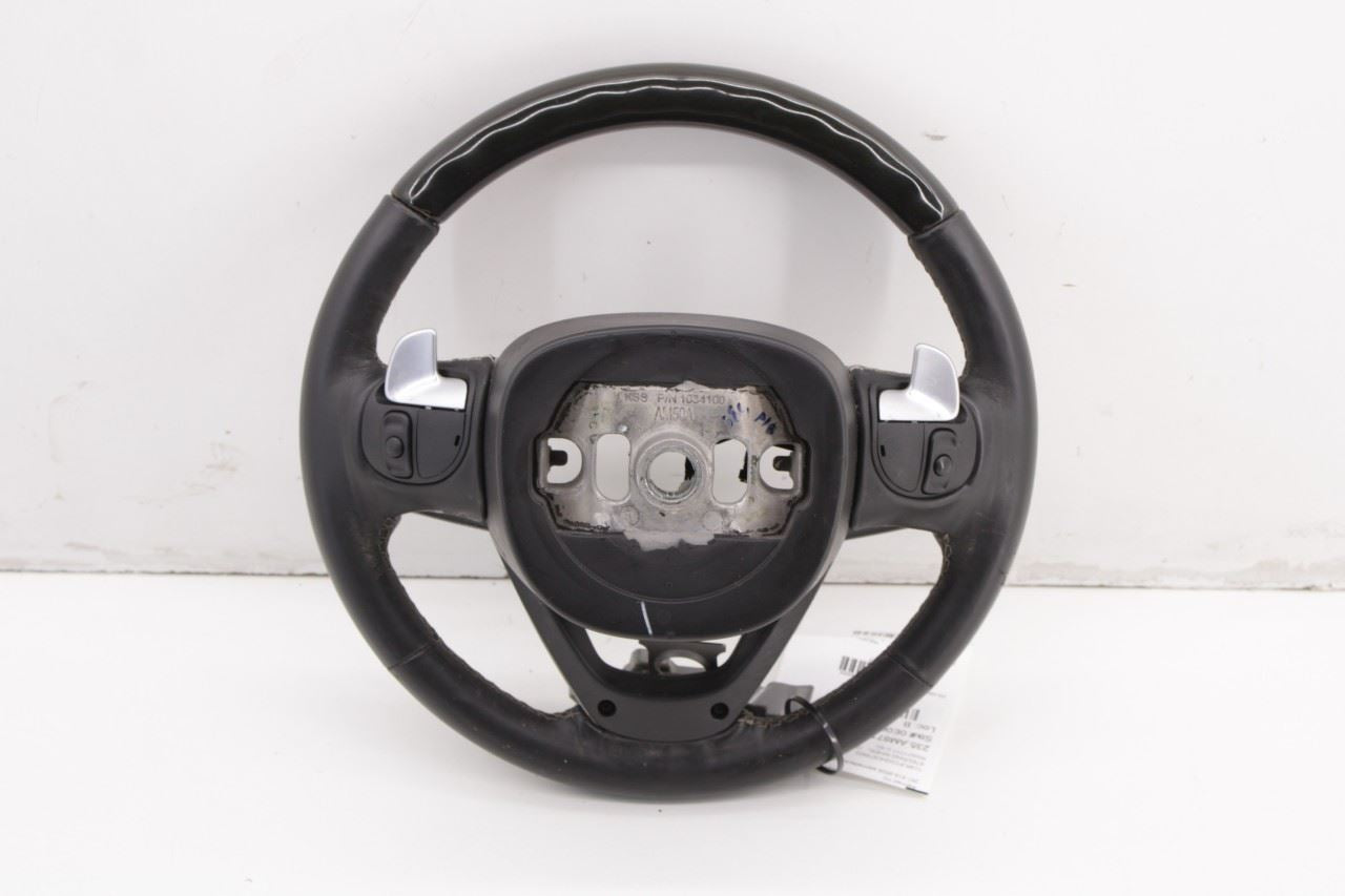 2014-19 Jeep Grand Cherokee 3.6L Steering Wheel Leather Wood w/ Control Buttons - Alshned Auto Parts