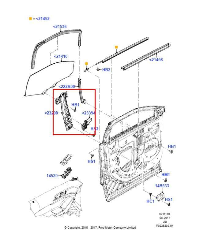 11-17 Ford Explorer 3.5L Front Passenger RH Side Door Window Regulator w/ Motor1