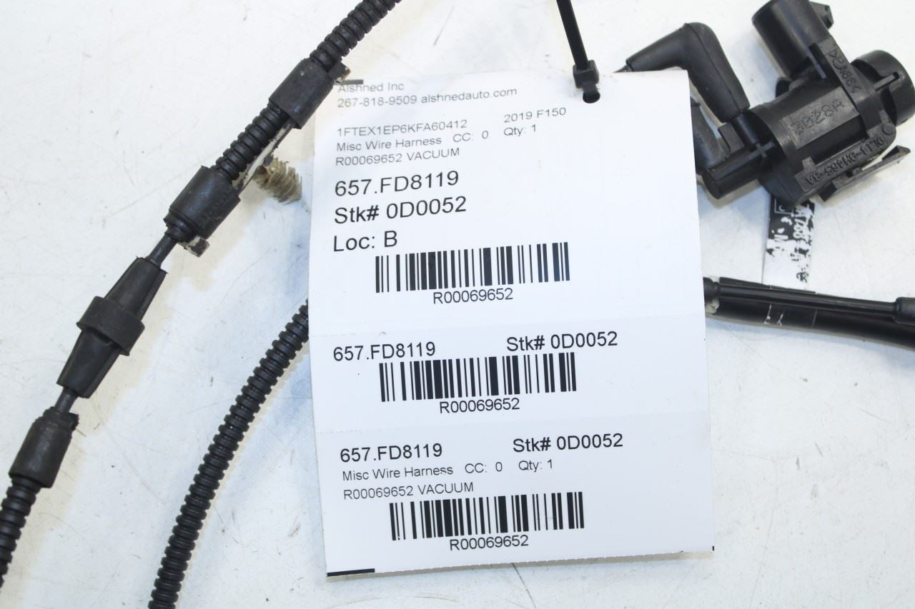 2019-20 Ford F150 XL Super Cab 4WD Front Differential Auto Lock Hub Vacuum Tube - Alshned Auto Parts