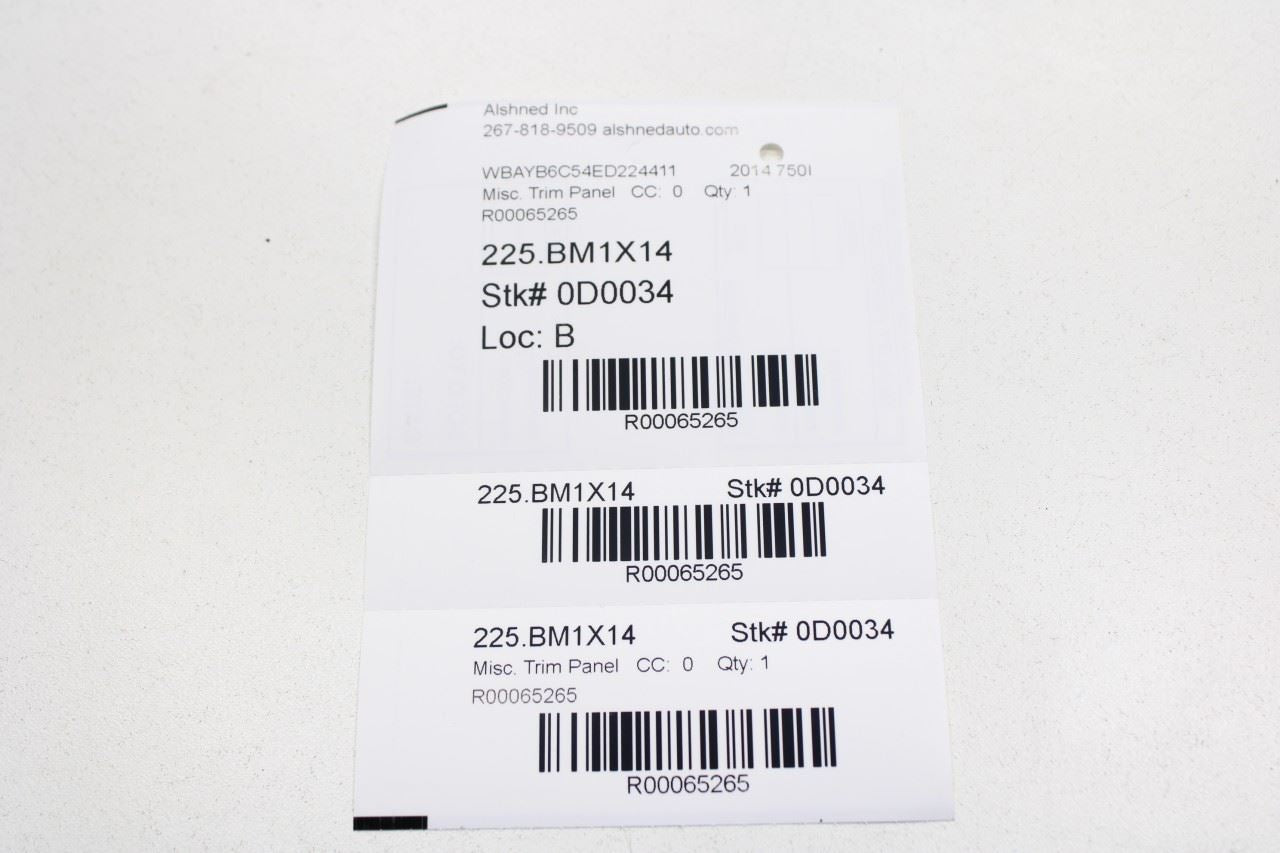 10-15 BMW 750I xDrive Rh and LH Dash Instrument Panel End Cap Cover 51459112156 - Alshned Auto Parts