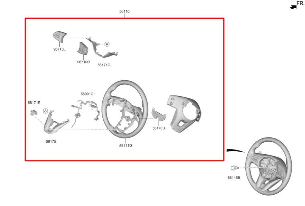 19-20 Hyundai Santa Fe SEL Steering Wheel w/ Control Buttons 56100-S1050-NNB OEM - Alshned Auto Parts