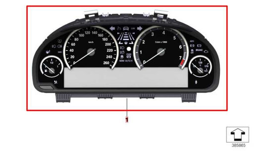 2010-15 BMW 750Li xDrive 4.4L Speedometer Gauge Instrument Cluster 115K Mileage - Alshned Auto Parts