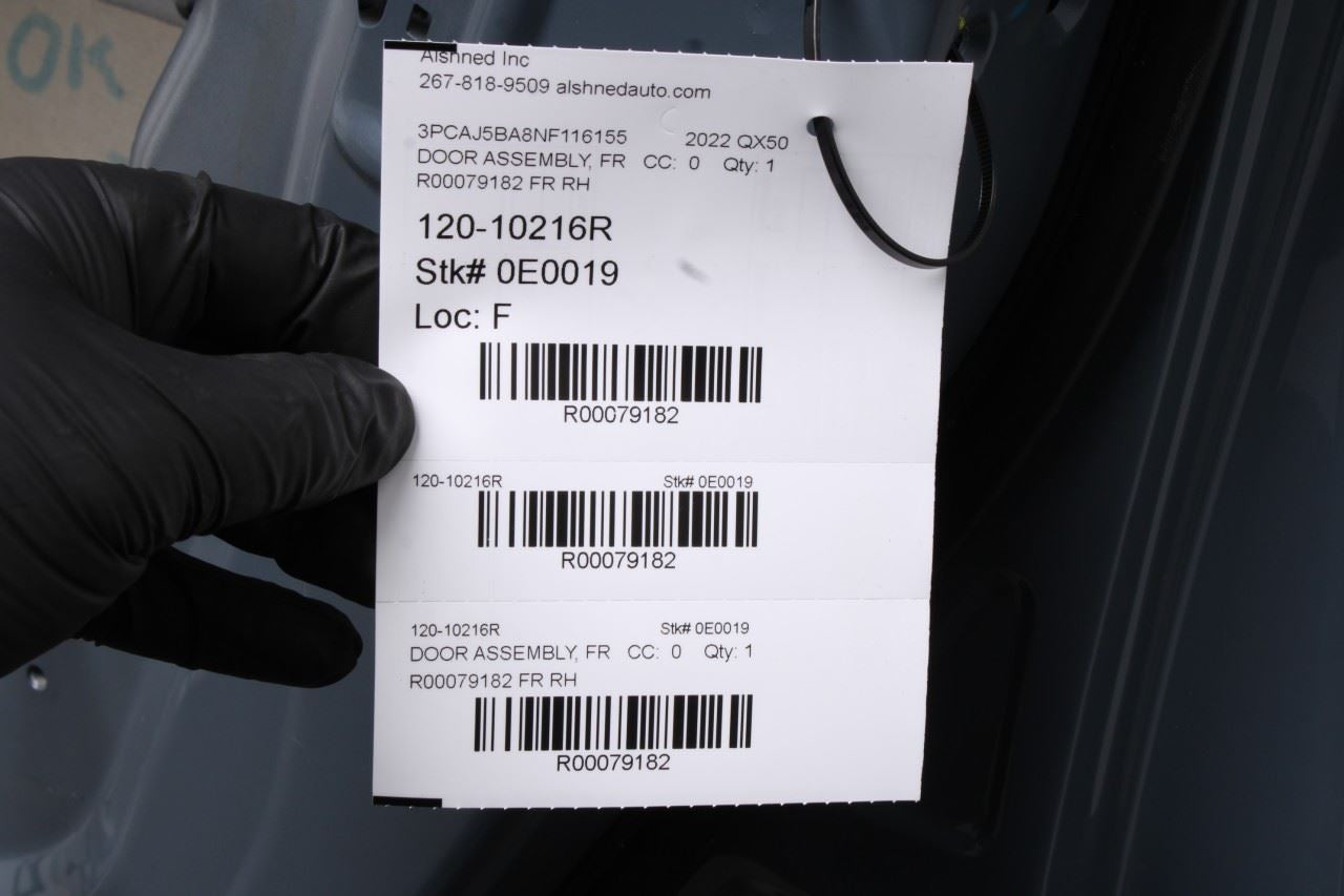 2019-2025 Infiniti QX50 LUXE Front Right Side Door Shell Panel H0100-5NAMA OEM - Alshned Auto Parts