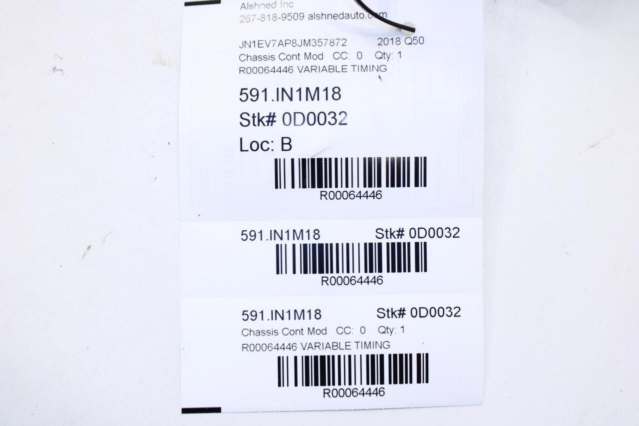 2017-2019 Infiniti Q50 Luxe RWD VTC Variable Timing Control Module 237F0-6HH0A - Alshned Auto Parts