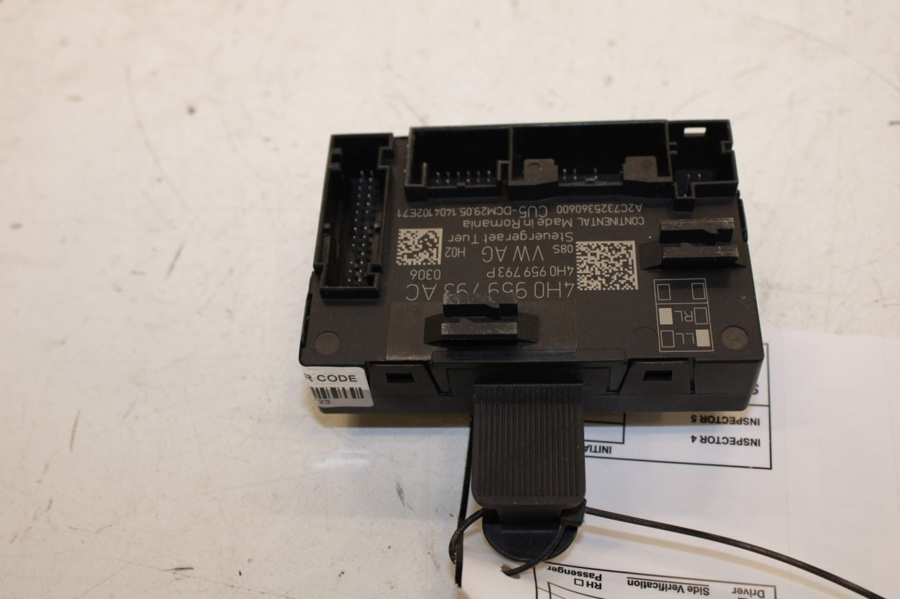 14-2018 Porsche Cayenne Platinum Front Left Side Door Control Module 4H0959793AC - Alshned Auto Parts