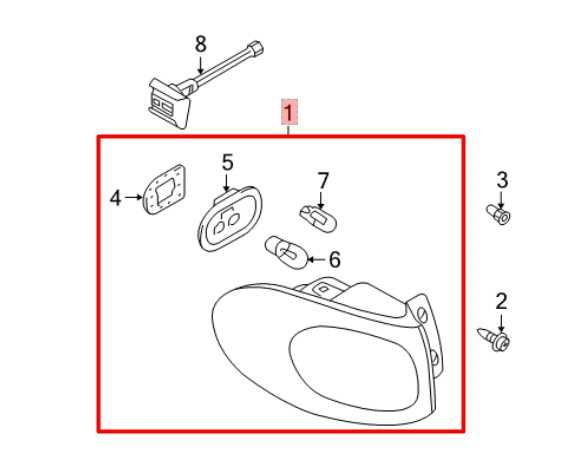 2009-11 Volkswagen Tiguan 2.0L Rear Right Side Tail Light Lamp 5N0-945-096-J OEM - Alshned Auto Parts