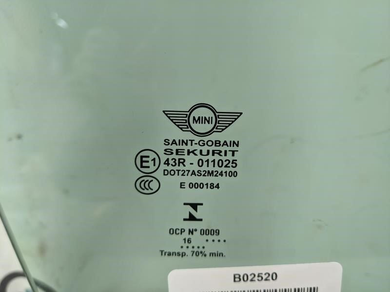 2016-2019 Mini Cooper Clubman Front Right Door Window Glass 51-33-7-344-132 OEM - Alshned Auto Parts