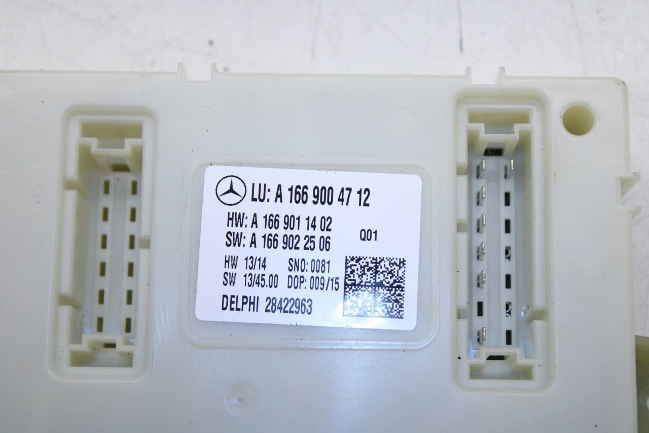 2010-2015 Mercedes-Benz ML350 Rear Fuse Relay Signal Acquisition Control Module - Alshned Auto Parts