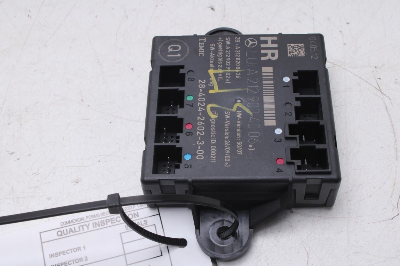 2010-2016 Mercedes-Benz E350 Sport 4MATIC Rear Right Side Door Control Module - Alshned Auto Parts