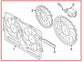2009-16 Audi A4 2.0L Dual Radiator Cooling Fan Motor Assembly 8K0-121-003-M OEM - Alshned Auto Parts