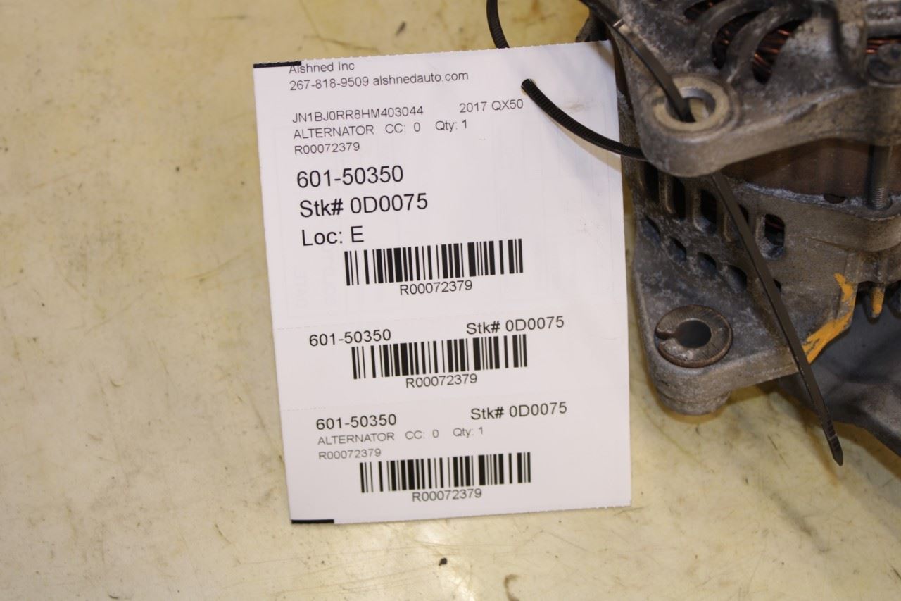 2014-2017 Infiniti QX50 3.7L Alternator Generator 23100-3FY1A OEM - Alshned Auto Parts