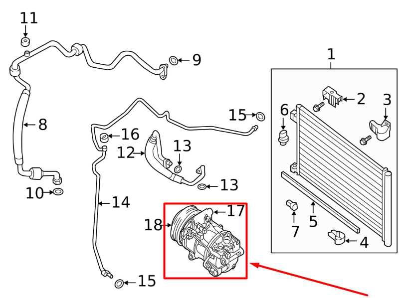 2013-2019 Nissan Sentra SL 1.8L Air Conditioner Compressor 92600-3SH1C OEM - Alshned Auto Parts