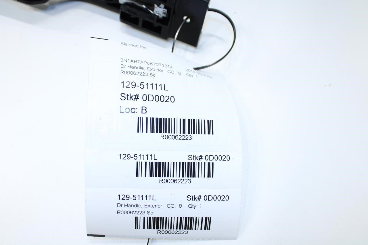 2013-2019 Nissan Sentra SV Rear Left Side Door Exterior Handle 82640-9N00A OEM - Alshned Auto Parts