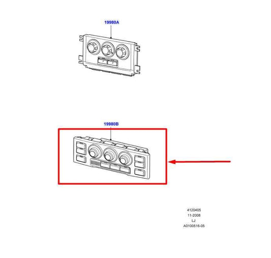 07-08 Land Rover Range Rover AC Heater Temperature Climate Control JFC500560LZL - Alshned Auto Parts