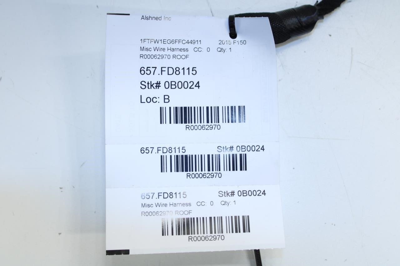 2015-2017 Ford F150 Crew Cab Roof Wire Harness FL3T-14334-CXC OEM - Alshned Auto Parts