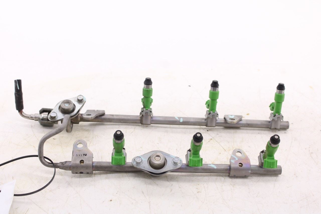 09-20 Nissan Murano Platinum 3.5L Fuel Rail w/ Injectors 17521-JA10D 16600-JA10A0