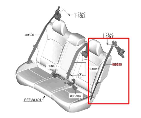 2020-2024 Kia Soul LX 2.0L FWD Rear Driver Left Side 2nd Row Seat Belt Retractor - Alshned Auto Parts