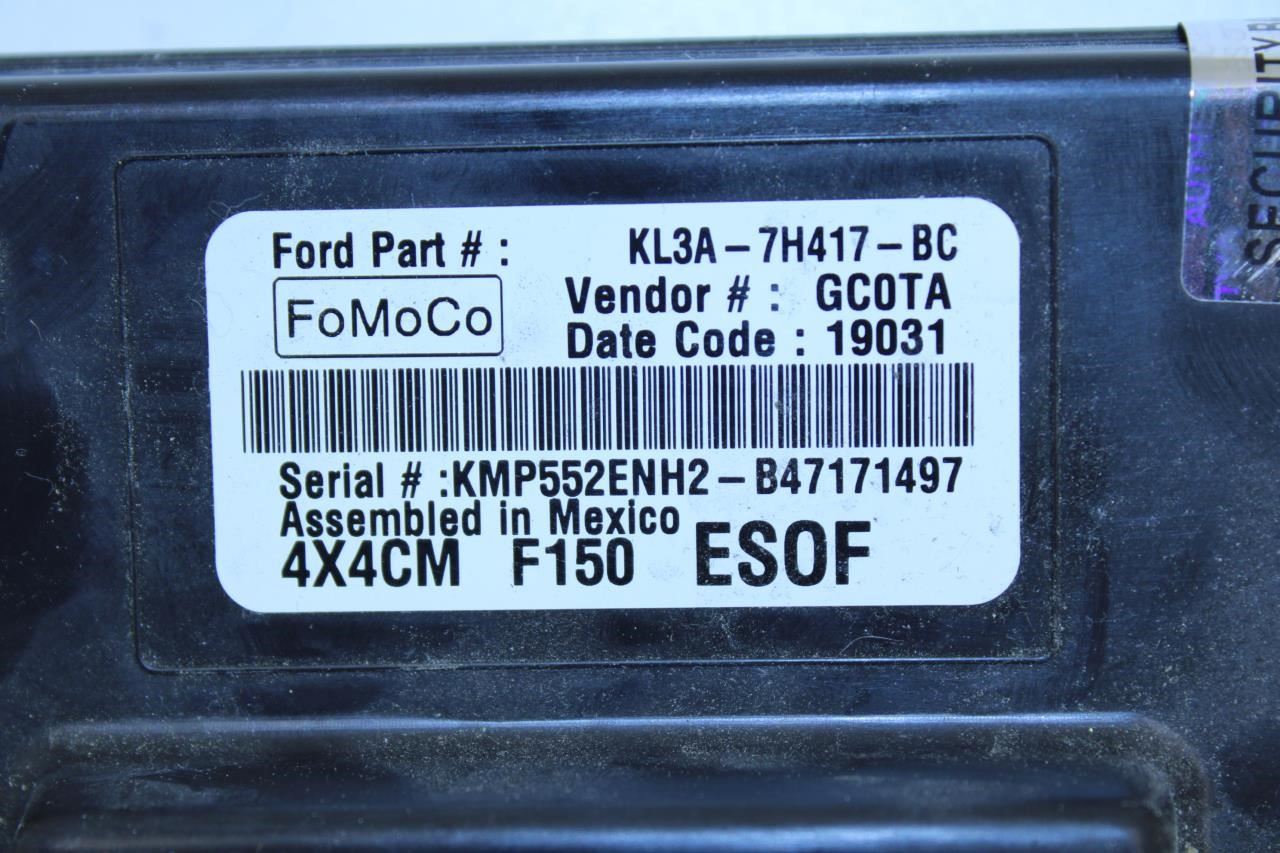 2019-2020 Ford F150 XL Transfer Case Control Module KL3A-7H417-BC OEM - Alshned Auto Parts