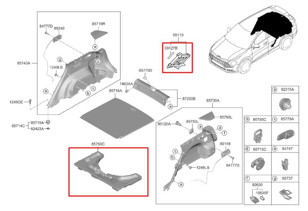 2023-25 Kia Sportage Hybrid EX 1.6L Lift Jack and Tool Kit w/ Foam Holder *ReaD* - Alshned Auto Parts