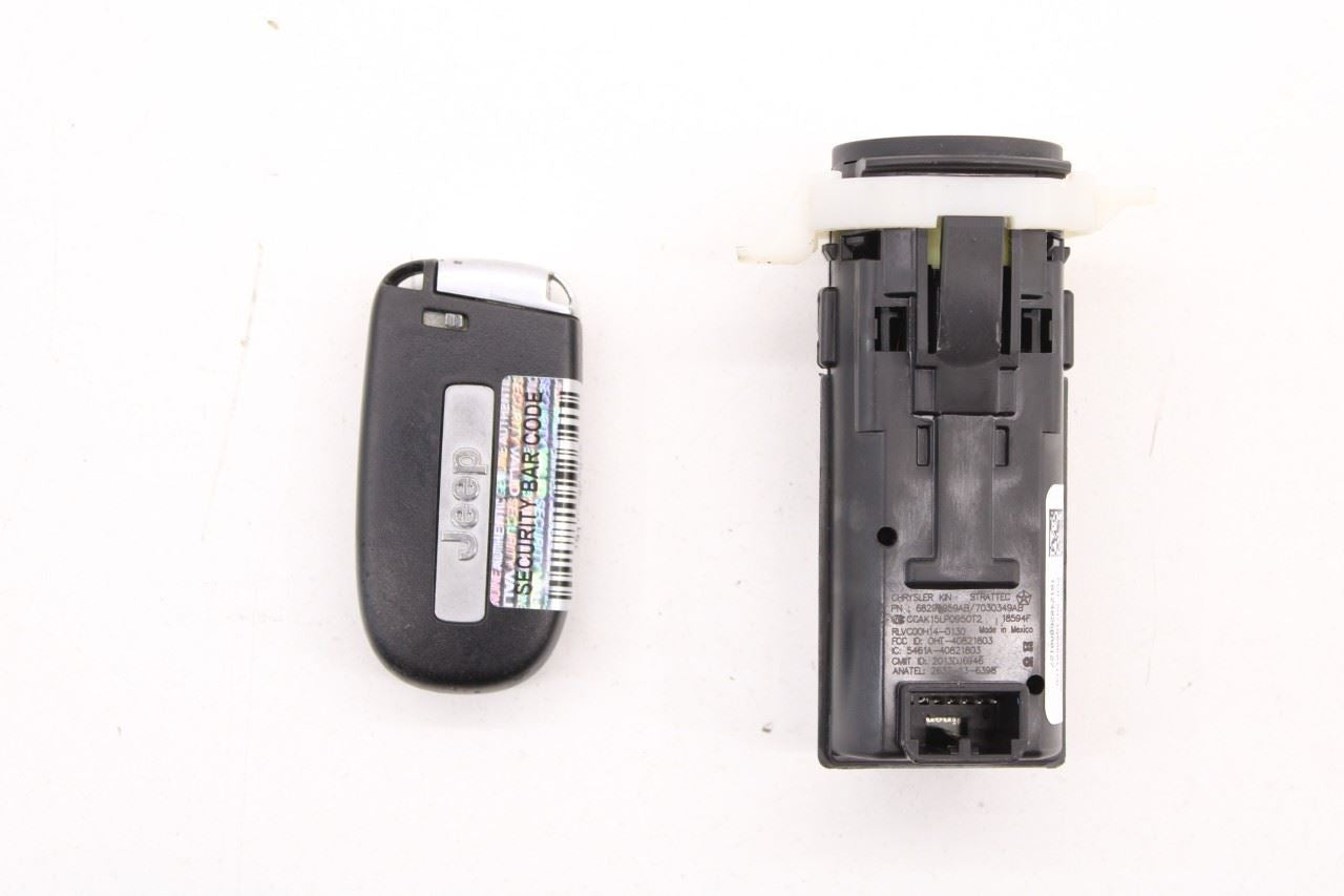 2014-22 Jeep Grand Cherokee Engine Start Stop Ignition Switch Button w/ Key Fob - Alshned Auto Parts