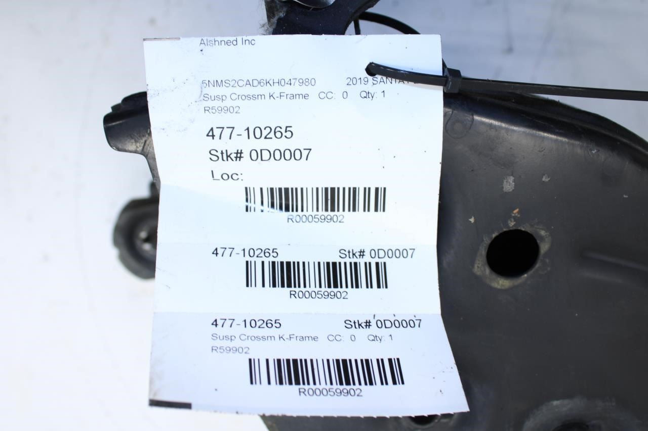2019-2020 Hyundai Santa Fe 2.4L AWD Front Crossmember Subframe 62405-S1650 OEM - Alshned Auto Parts