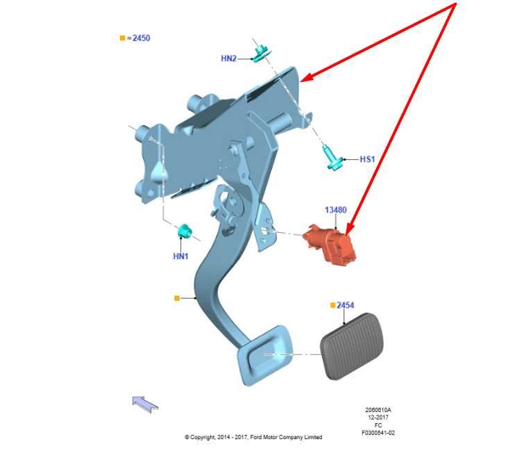 2015-2020 Ford F150 Adjustable Brake Pedal Assembly FL3Z-2455-B OEM - Alshned Auto Parts
