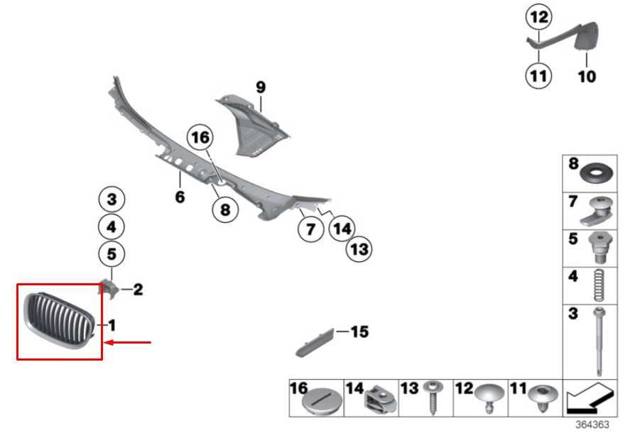 2010-2012 BMW 750Li xDrive Front Right and Left Driver Side Bumper Upper Grille - Alshned Auto Parts