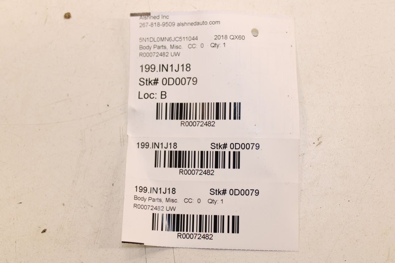 17-20 Infiniti QX60 FR and RR Right and Left Side Door Sill Scuff Plate Set of 4 - Alshned Auto Parts
