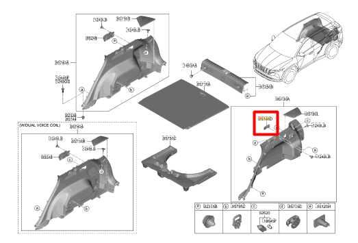 22-25 Hyundai Tucson SEL AWD Rear Left Side Seat Fold Down Lever Handle w/ Cable - Alshned Auto Parts