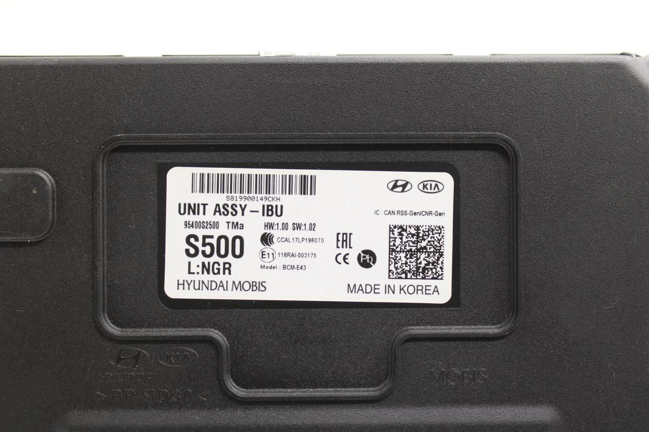 2019-2021 Hyundai Santa Fe Body Computer Control Module BCM BCU 95400-S2500 OEM - Alshned Auto Parts