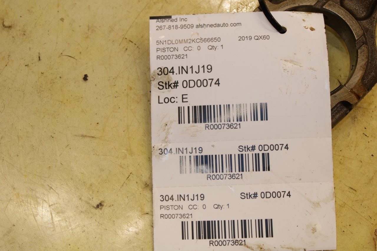 17-24 Infiniti QX60 Pure 3.5L Engine Piston Right w/ Connecting Rod 12010-6KA1A - Alshned Auto Parts