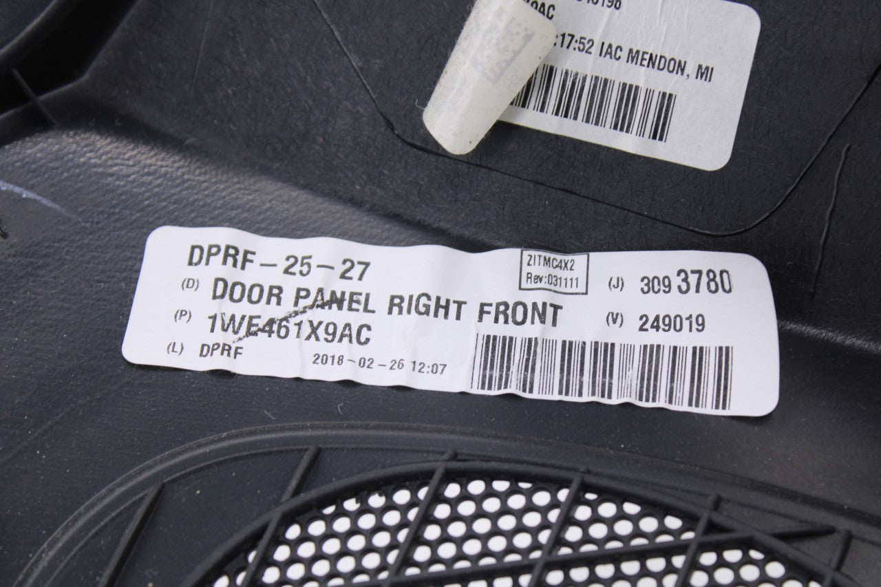 2012-2020 Dodge Grand Caravan GT Front Right Side Door Trim Panel 1YK16DX9AA OEM17