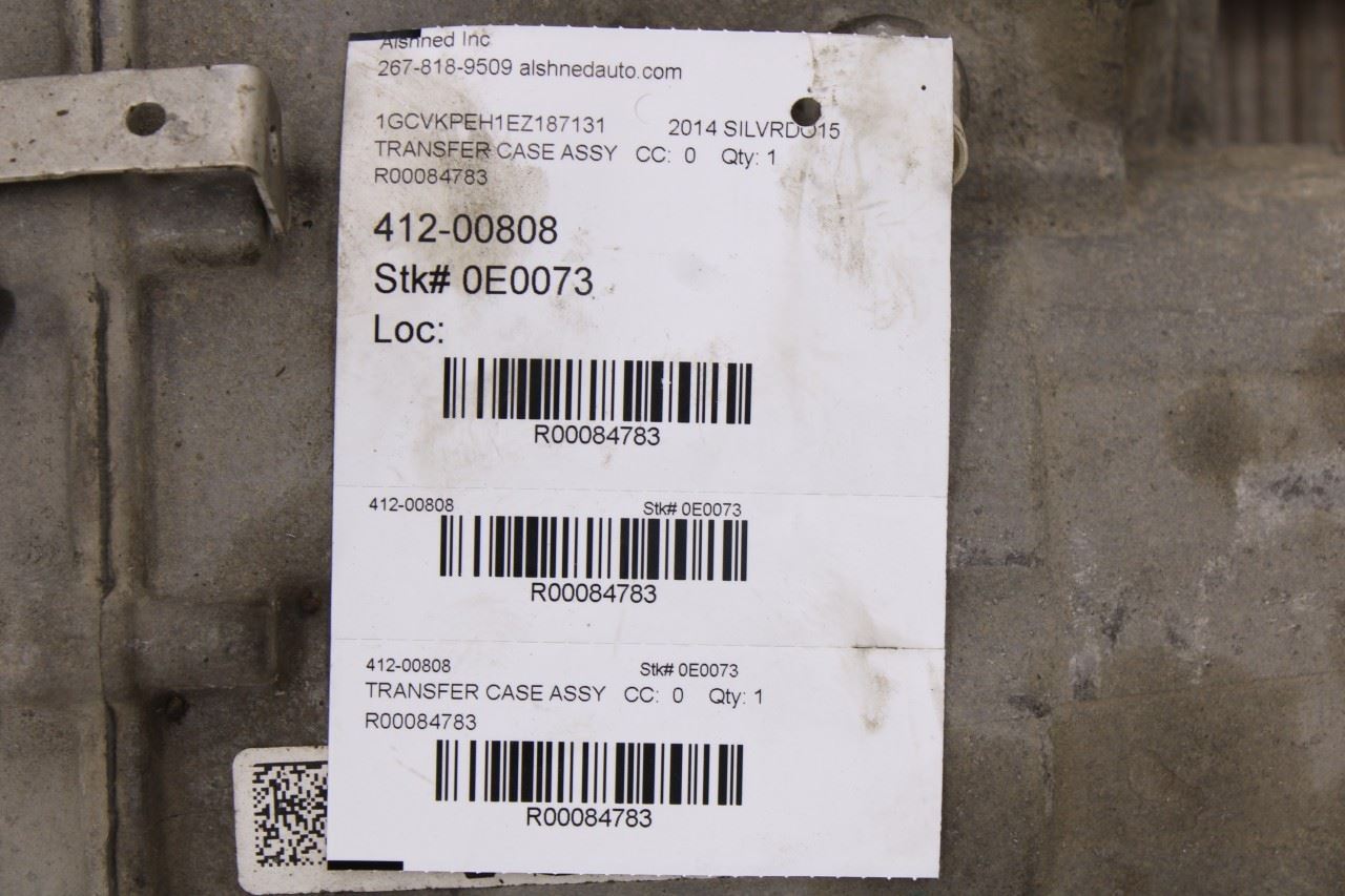 2014 Chevrolet Silverado GMC Sierra 1500 4.3L 4WD Transfer Case Opt NQG ID ACA10