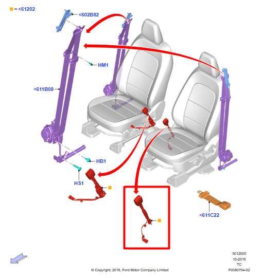20-25 Ford Escape SEL Front Driver Left Side Seat Belt Buckle LJ6B-S61209-AB OEM - Alshned Auto Parts