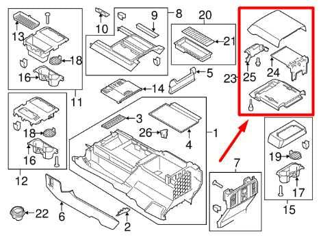 2015-2020 Ford F150 Center Console Armrest Lid GL3Z-1506024-AB OEM - Alshned Auto Parts