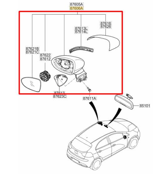 2012-17 Kia Rio EX Passenger Right Side Rear View Mirror 87620-1W151 OEM *ReaD* - Alshned Auto Parts