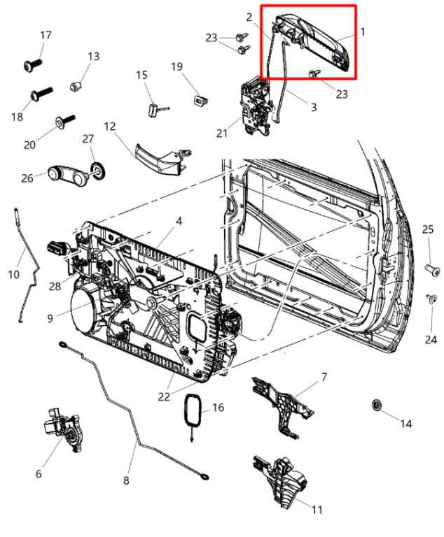 13-20 Ram 1500 Laramie Crew Cab Front Passenger Right Side Door Exterior Handle - Alshned Auto Parts