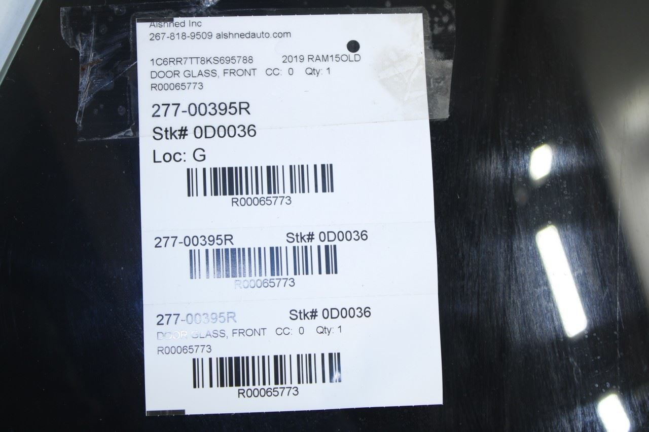 2011-2022 Ram 1500 Classic Crew Cab Front Right Door Window Glass 55112390AB OEM - Alshned Auto Parts