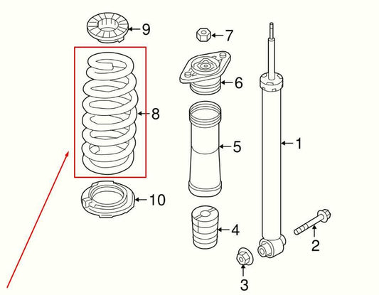 16-2020 Kia Optima LX 2.4L Rear Right and Left Side Suspension Coil Spring Pair - Alshned Auto Parts