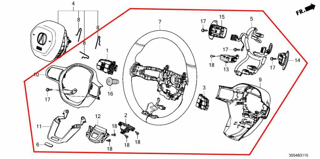 2023-25 Acura Integra A-Spec 1.5L FWD Steering Wheel Leather w/ Control Buttons - Alshned Auto Parts