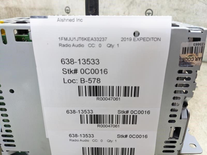 2019 Ford Expedition Clarion Audio Radio Receiver KL1T-18D832-BA OEM - Alshned Auto Parts