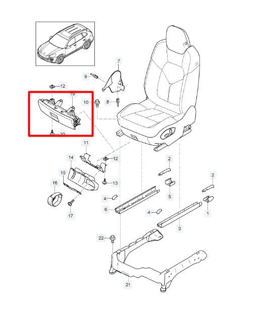 14-18 Porsche Cayenne Platinum Front LH Side Seat Lower Storage Tray Drawer Box - Alshned Auto Parts