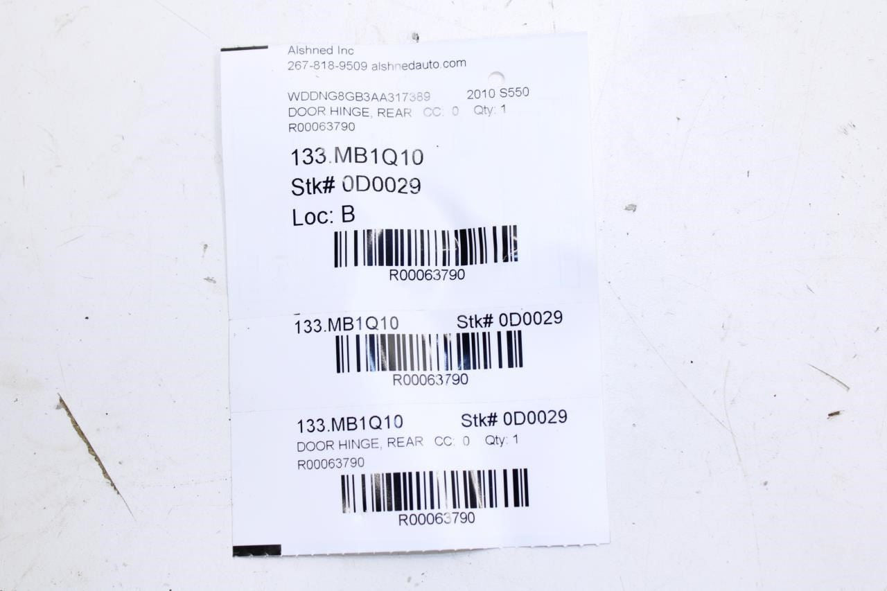 2007-11 Mercedes-Benz S550 Rear RH Door Hinge Upper and Lower Pair 221-730-10-37 - Alshned Auto Parts