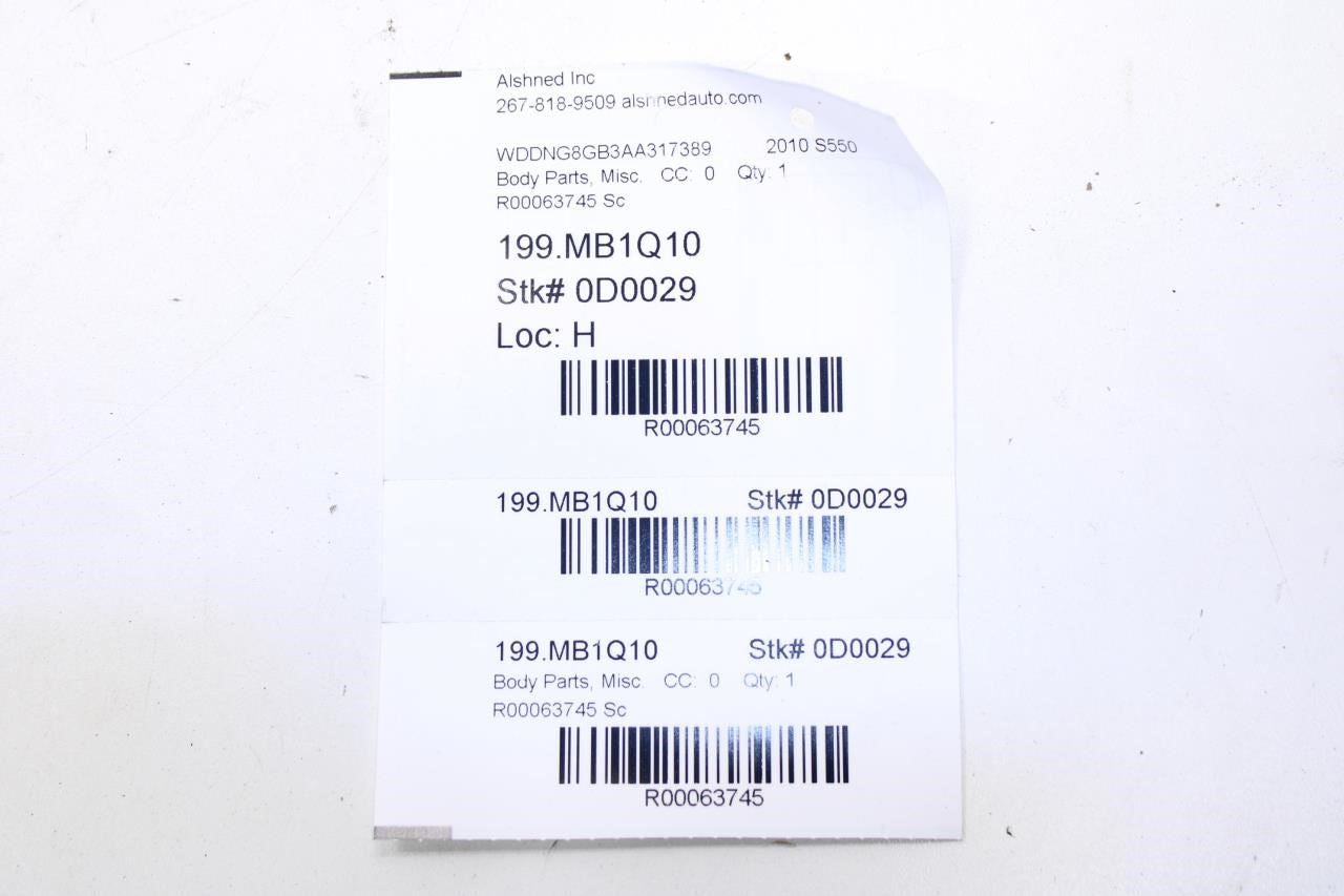 2007-13 Mercedes-Benz S550 Rear Right Door Belt Outer Weatherstrip 221-690-38-80 - Alshned Auto Parts