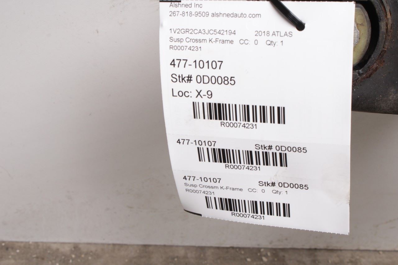 2018-2025 Volkswagen Atlas S AWD Rear Crossmember Subframe 3QF505235K OEM - Alshned Auto Parts