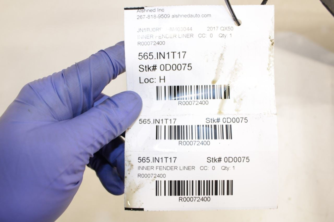 2014-17 Infiniti QX50 Front Left Side Wheelhouse Liner Splash Shield 63845-1BA0A - Alshned Auto Parts