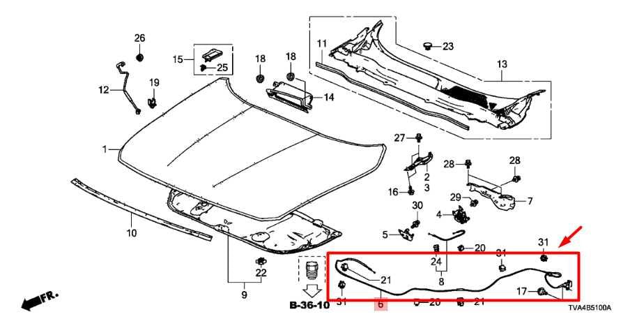 18-22 Honda Accord Front Hood Lock Latch Release Cable w/ Handle 74130-TVA-A02ZA - Alshned Auto Parts