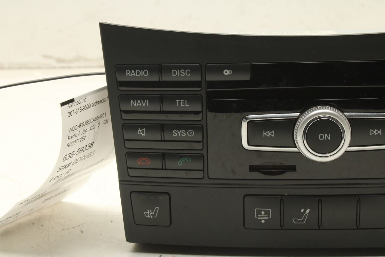 2012 Mercedes-Benz E350 Sport 4Matic Radio Faceplate Control Panel with Receiver - Alshned Auto Parts