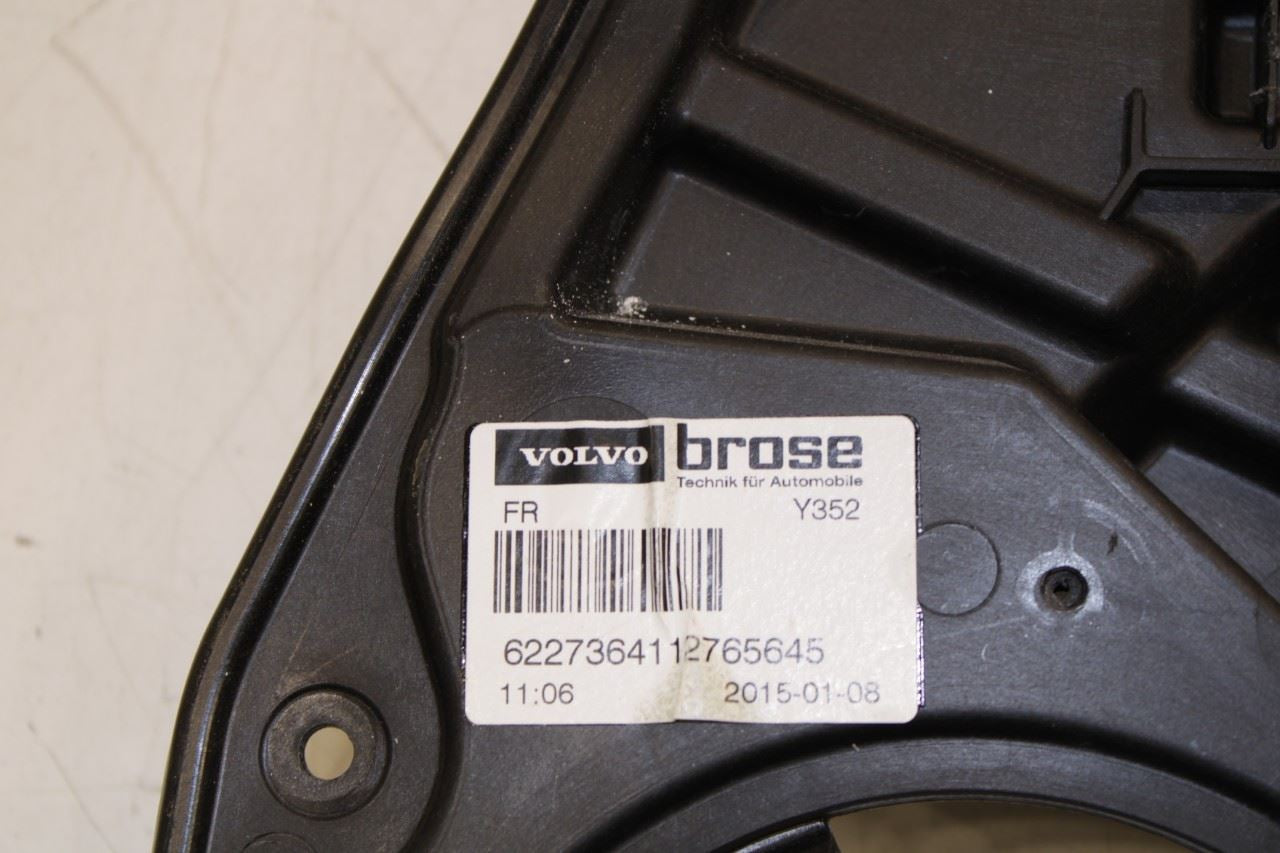 2015-18 Volvo S60 T5 Premier Front Right Door Window Regulator w/ Carrier Plate - Alshned Auto Parts